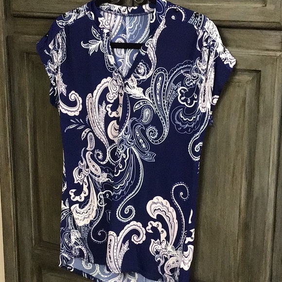 Soma blue and pink paisley top - Picture 6 of 6